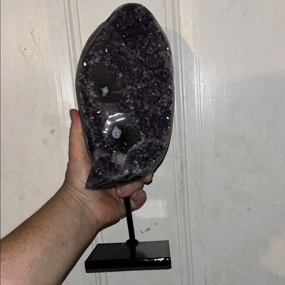 Amethyst Geode on Stand over 7 lbs